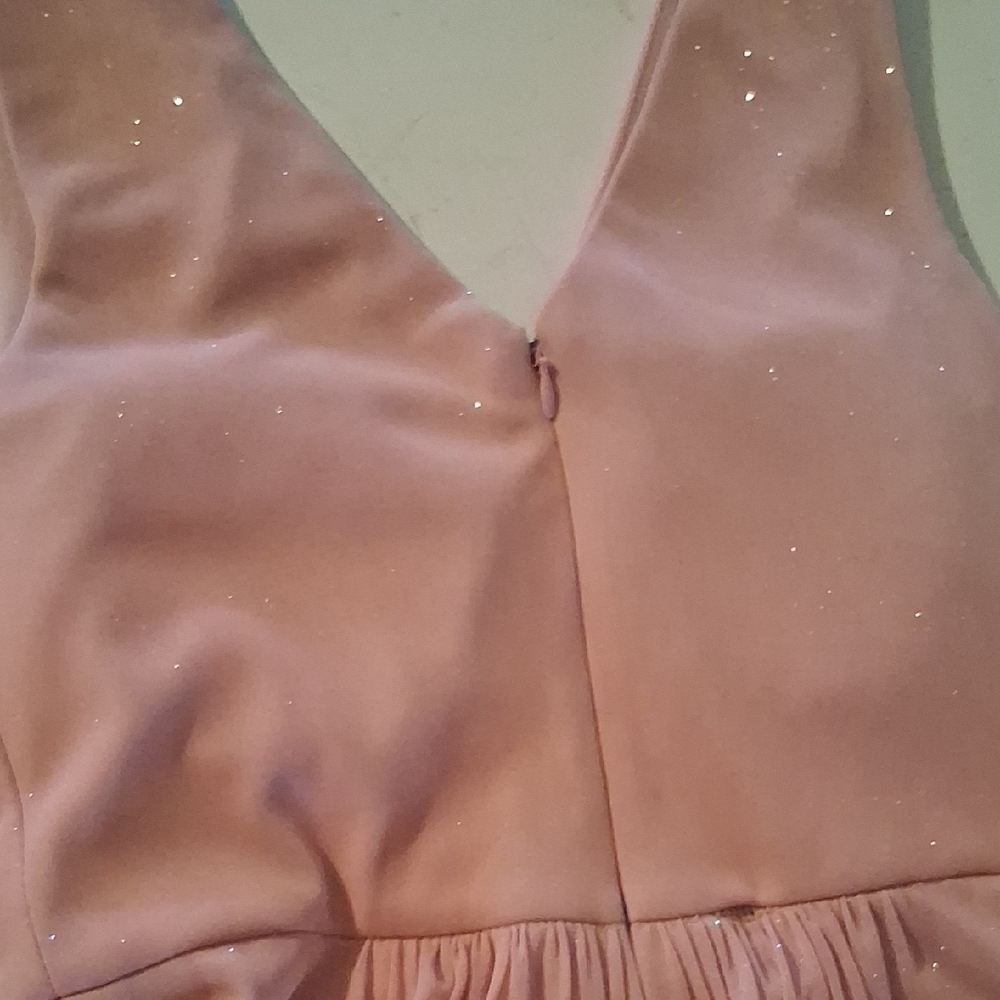 Jessica Howard Blush Pink Embellished Waist Formal Gown – Size 6 - Picture 7 of 7